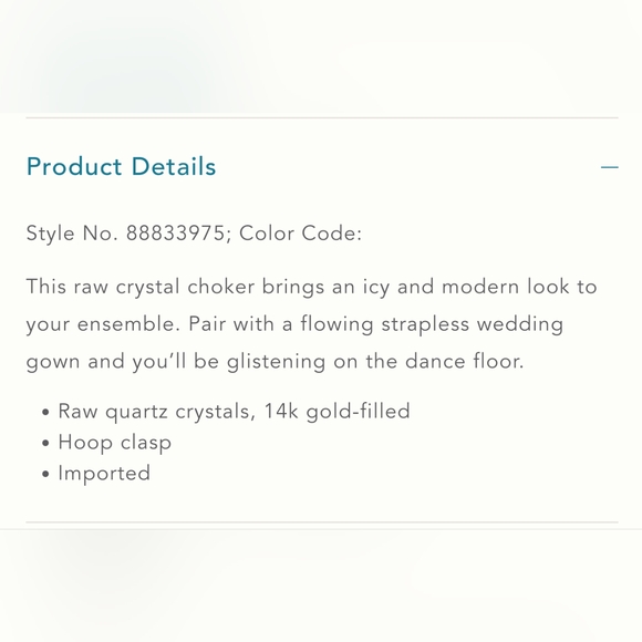 TEMPÊTE Raw Crystal Choker Necklace - Picture 5 of 8